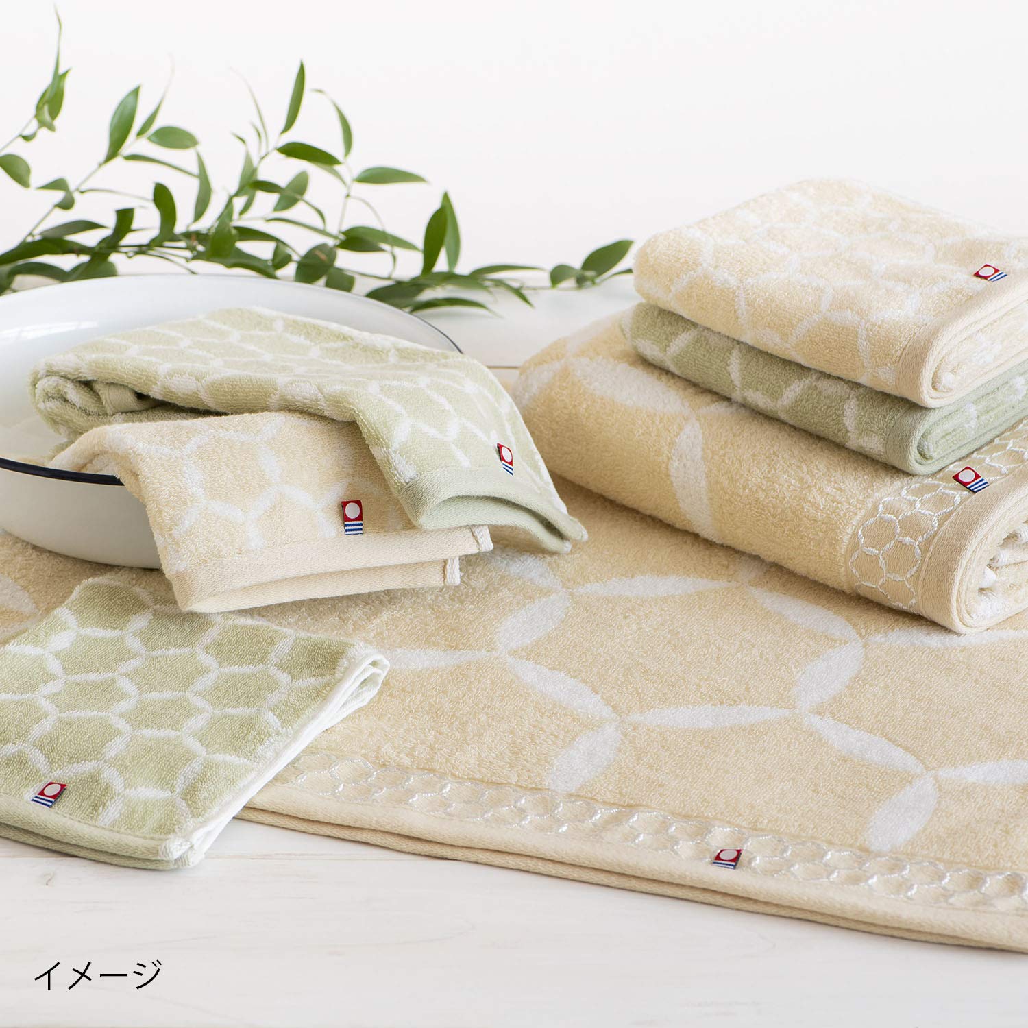 Amazon｜スタイレム(Stylem) タオルギフトセット ベージュ・グリーン