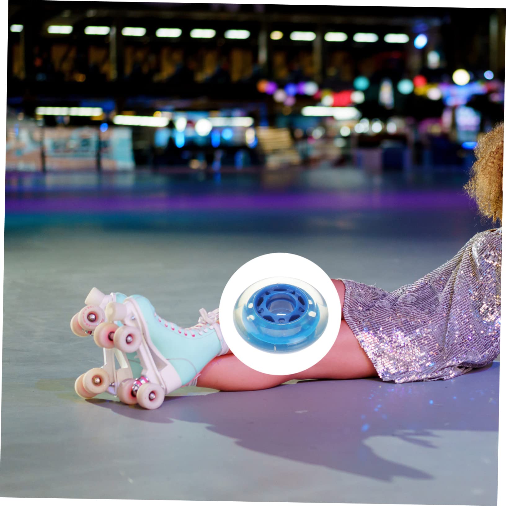 POPETPOP Roller Skate Wheels Set 70mm Pu Replacement Wheels Skating Shoes Accessories Durable and Comfortable