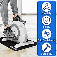 Vista 7 de TOBWOLF Non-Slip Workout Mat for Ellipse Leg Exerciser, Ellipse Machine Mat, Exercise Mat for Under Desk Ellipticals, Suitable for Electric Seated