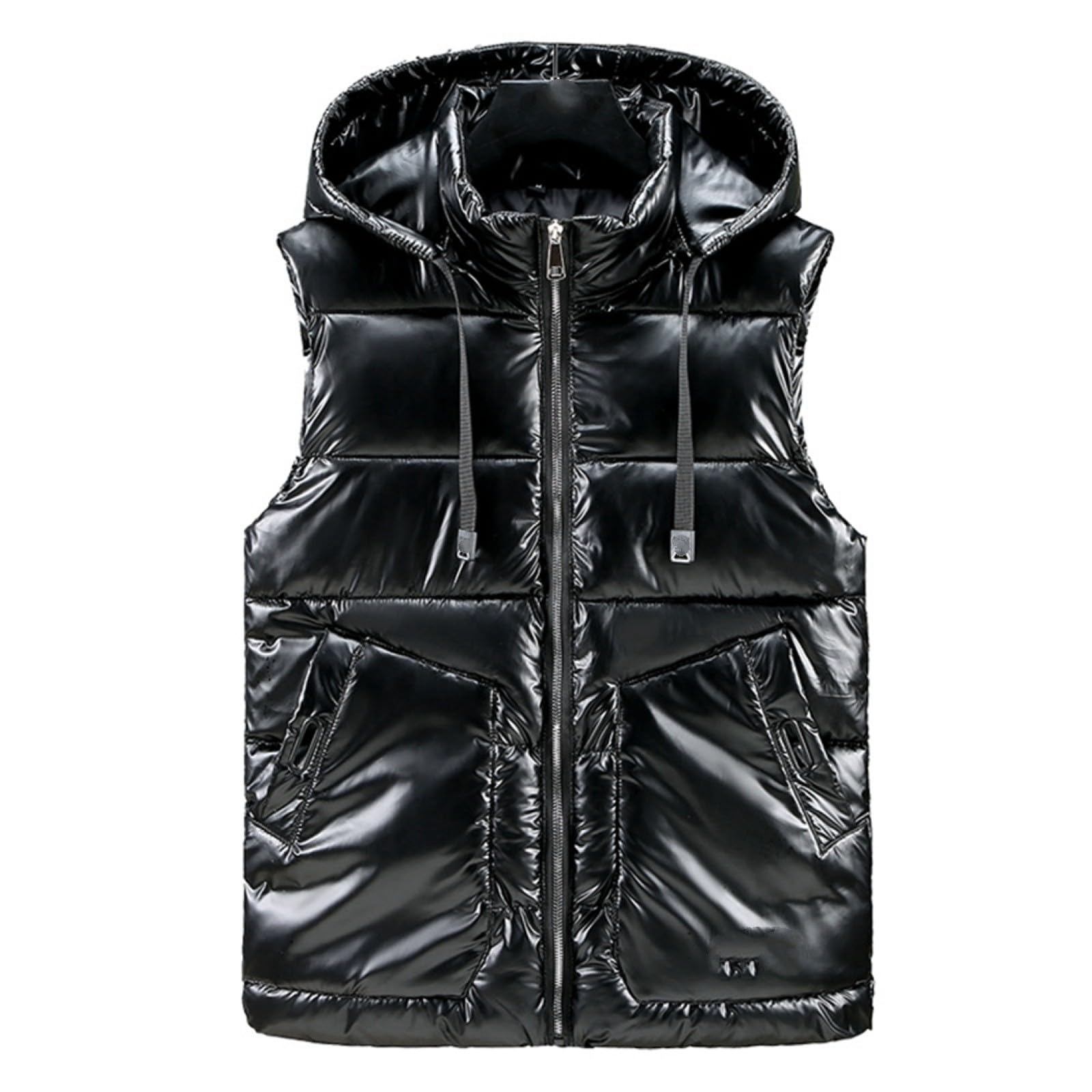 Chaleco de plumas mujer largo ajustable chaqueta sin mangas cortavientos impermeable 2