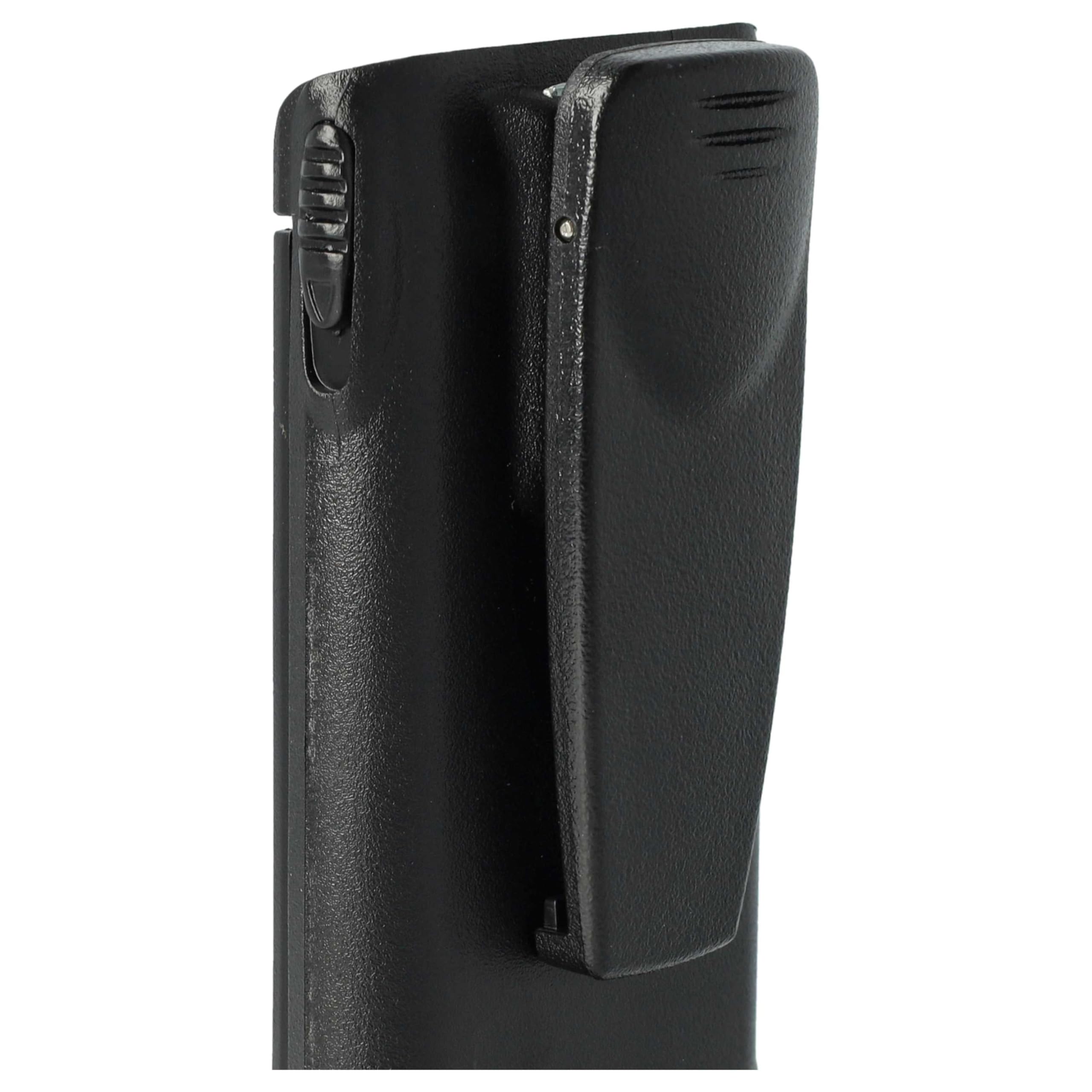 vhbw 2x batteria compatibile con Motorola GP339, GP540, GP340, GP360, GP380 radio (1800mAh, 7,2V, Li-Ion) + clip