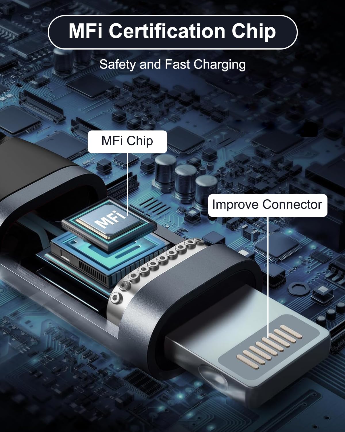 SDTEK Câble Lightning Vers USB De 1 Mètre Certifié Apple MFi Pour IPhone 14 13 12 11 X XS SE 6 7 8 Plus Ipad Air Pro