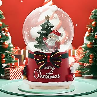 Christmas Snow Globe Lantern Musical