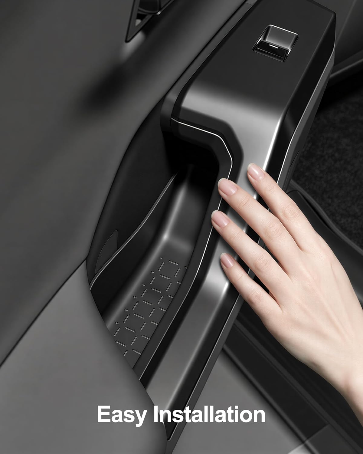 Car Door Organizer for 2026 Toyota RAV4, TPE Door Storage Box for Tissue & Sunglasses, 4PC Front & Rear Storage Tray, Car Space-Saving & Smart Organizers for 26 Toyota RAV-4,New Driver Gifts 6th RAV 4