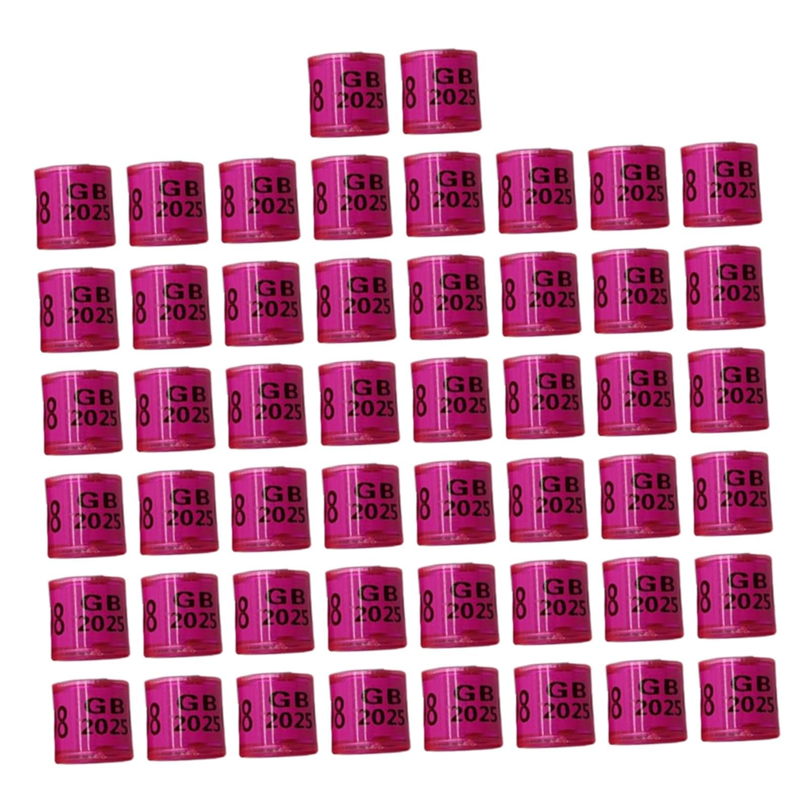 Sharplace 50 Piezas Anillas para Palomas Bandas Identificadoras para Patas de Pájaros Anillos Reutilizables para Control de Aves Material de Aluminio Y Plástico, Verde Claro — view 12