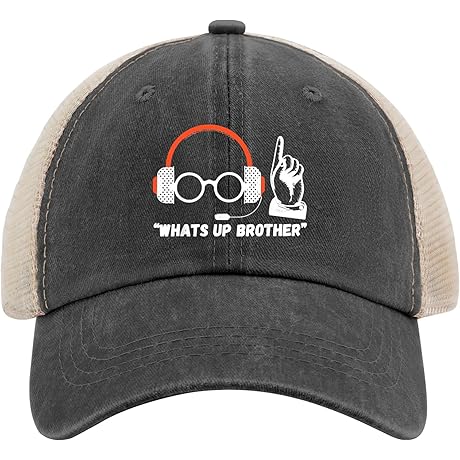Whats Up Brother Hat: All-Black Bucket Hat for Men