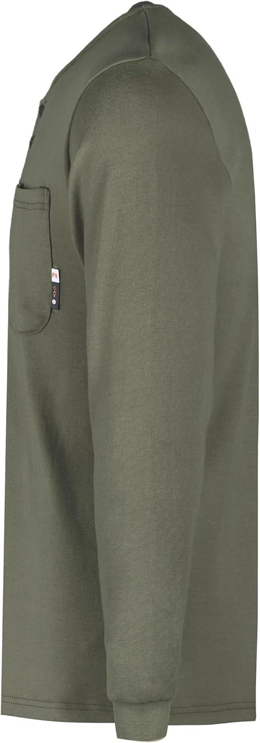 KONRECO FR Shirts for Summer Flame Resistant Shirt 5.5oz Light Weight CAT2 Henley Shirts - Image 3