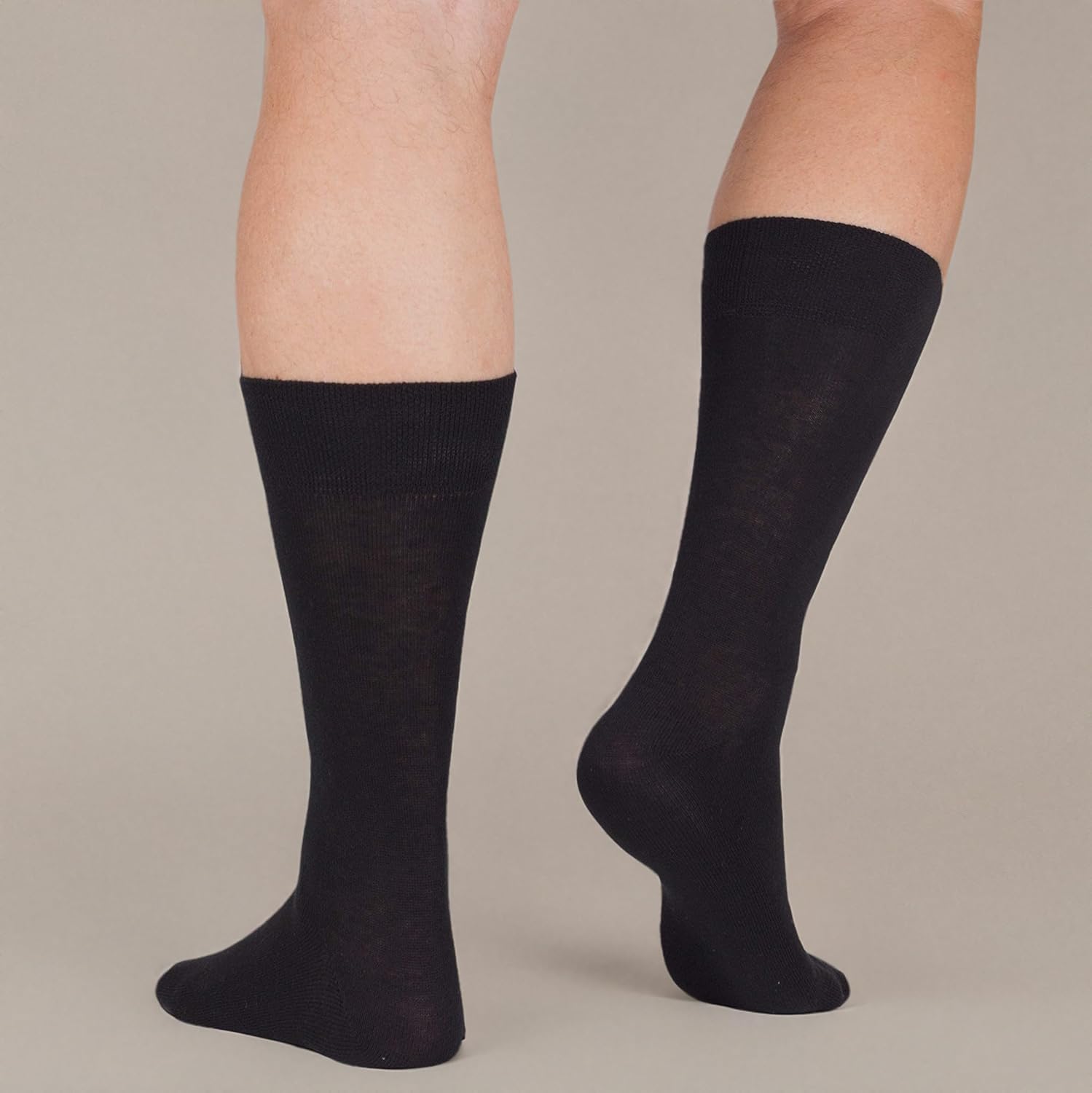 7BigStars Men Dress Socks 6 Pairs Crew Size 10-13 13-15 Soft Stay Up Fit Business Office Cotton Comfort - Image 10