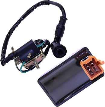 Ignition Coil and CDI Box for Chinese 50cc 70cc 90cc 110cc 125cc 4 Cycle Engine ATVs Coolsports Loncin Apollo
