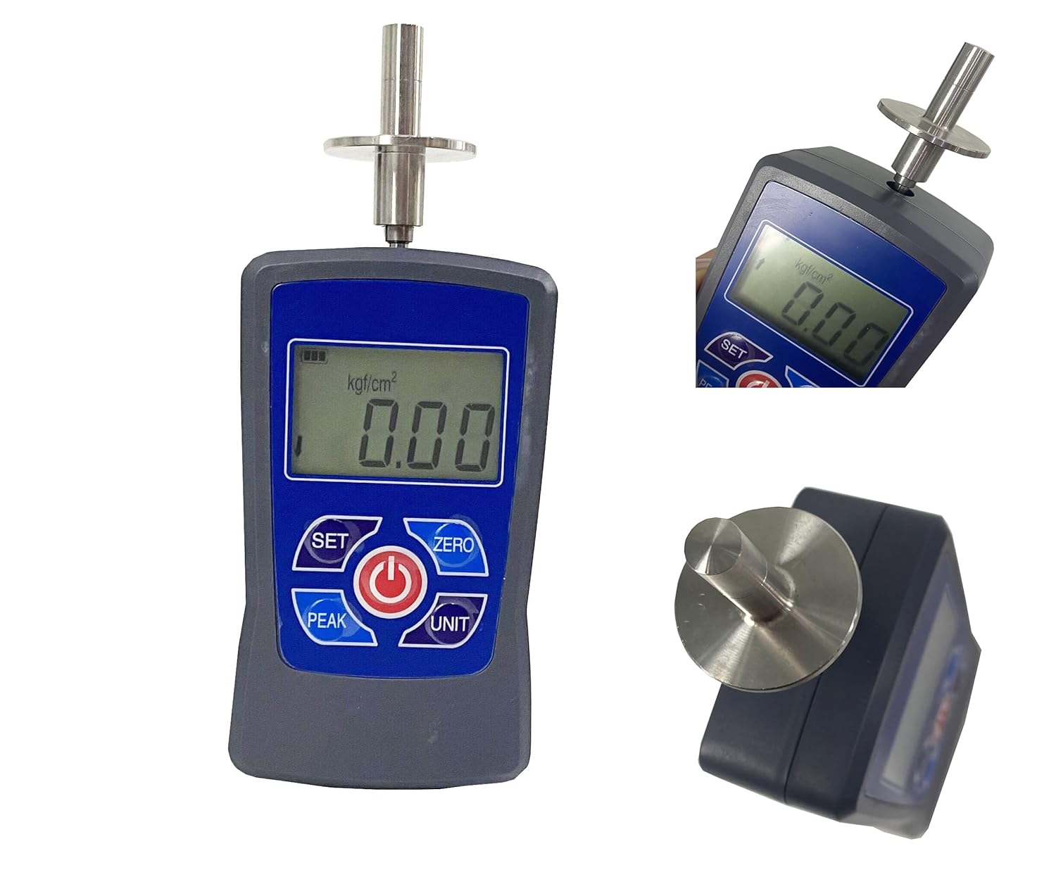 Digital Fruit Hardness Tester Fruit Durometer with Range 0.2～15Kgf/cm2 0.4～30Kgf/cm2 Load Division Value 0.01Kgf/cm2 Automatic Backlight and Buzzer Alarm Function
