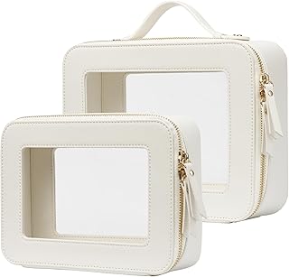 Bolsa de maquillaje transparente Popvibe, est...