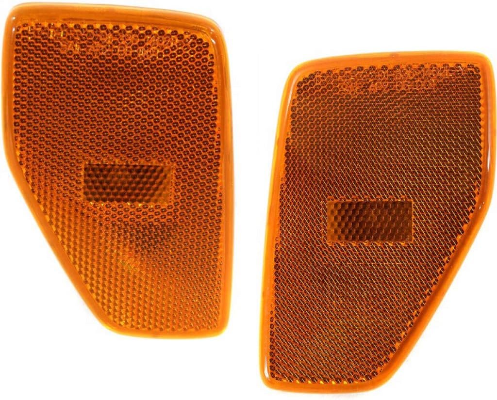 CarLights360: For 2006-2010 Hummer H3 Side Marker Light Assembly Passenger Side | w/Bulbs | For HU2551100