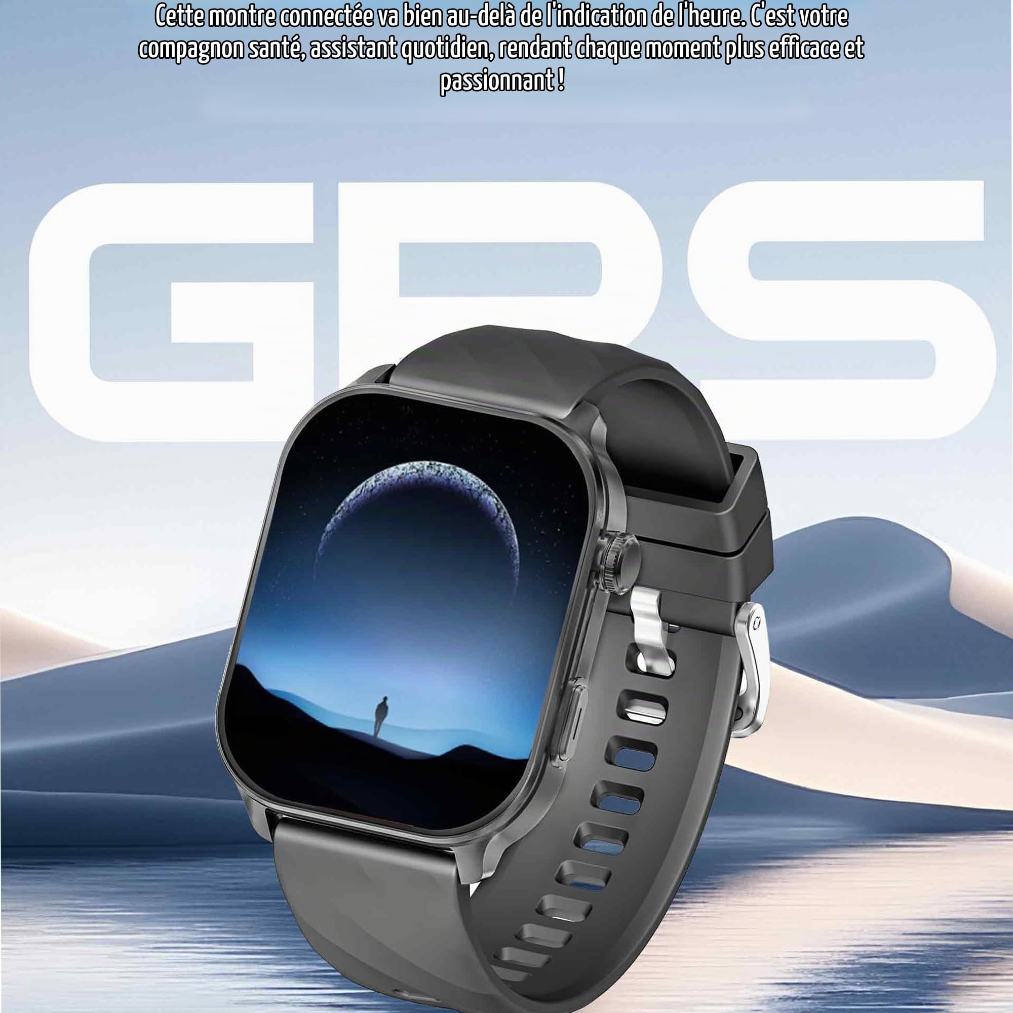 2,01" AMOLED Montre Connectée Femme avec Appel Bluetooth 5,2/Numérotation, Smartwatch Compatible Samsung Huawei Android iOS Podometre GPS Partagé Montre 123 Sports Cardiofrequencemetre (Argenté)