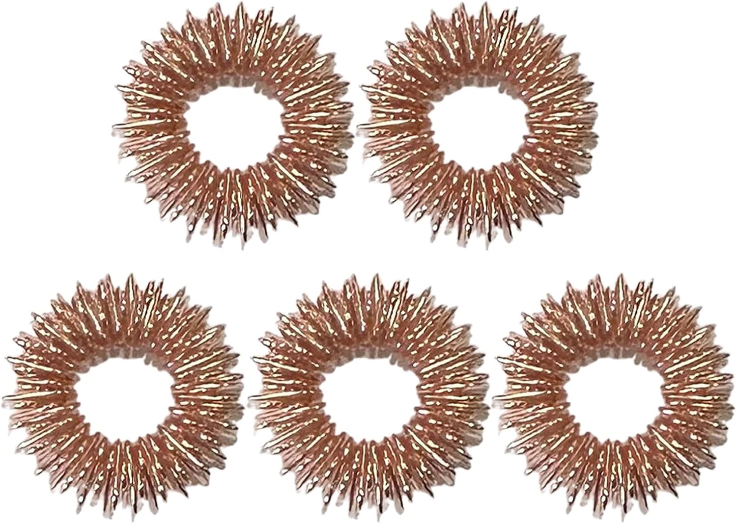 Decompression Toys Flexibility Reduce Fatigue No Deformation Mini Spring Massage Circles Daily Accessories Golden