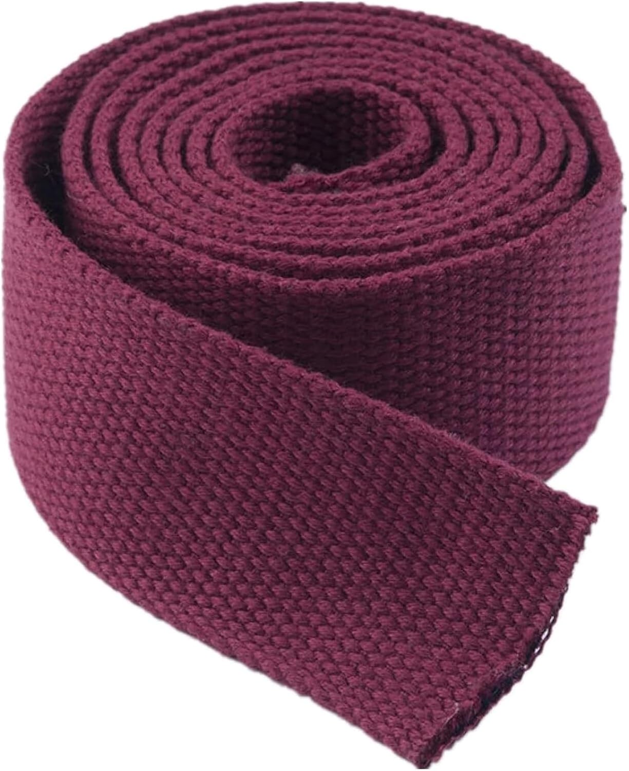 VIGANI Cotton Webbing,Cotton Bag Strapping, Cotton Webbing Strap 20mm, 3/4 inch Upholstery Webbing Tape for Bags Chairs Handles(Color:Blu, Size : 20MM x 10Yards) (Color : Wine, Size : 20MM x 20Yards)