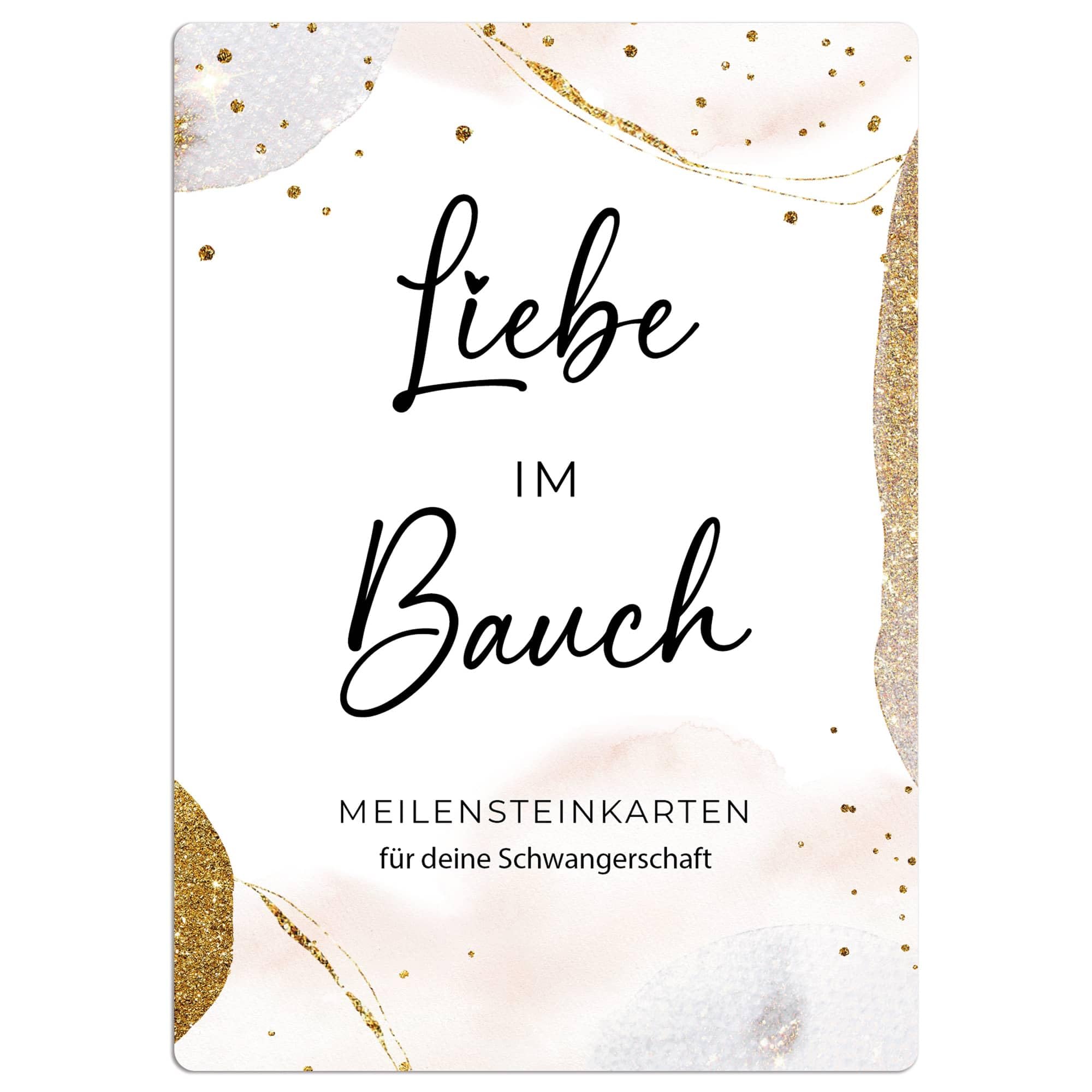 JoliCoon Meilensteinkarten Schwangerschaft und Schwangerschaft verkünden mit 5 Rubbelkarten