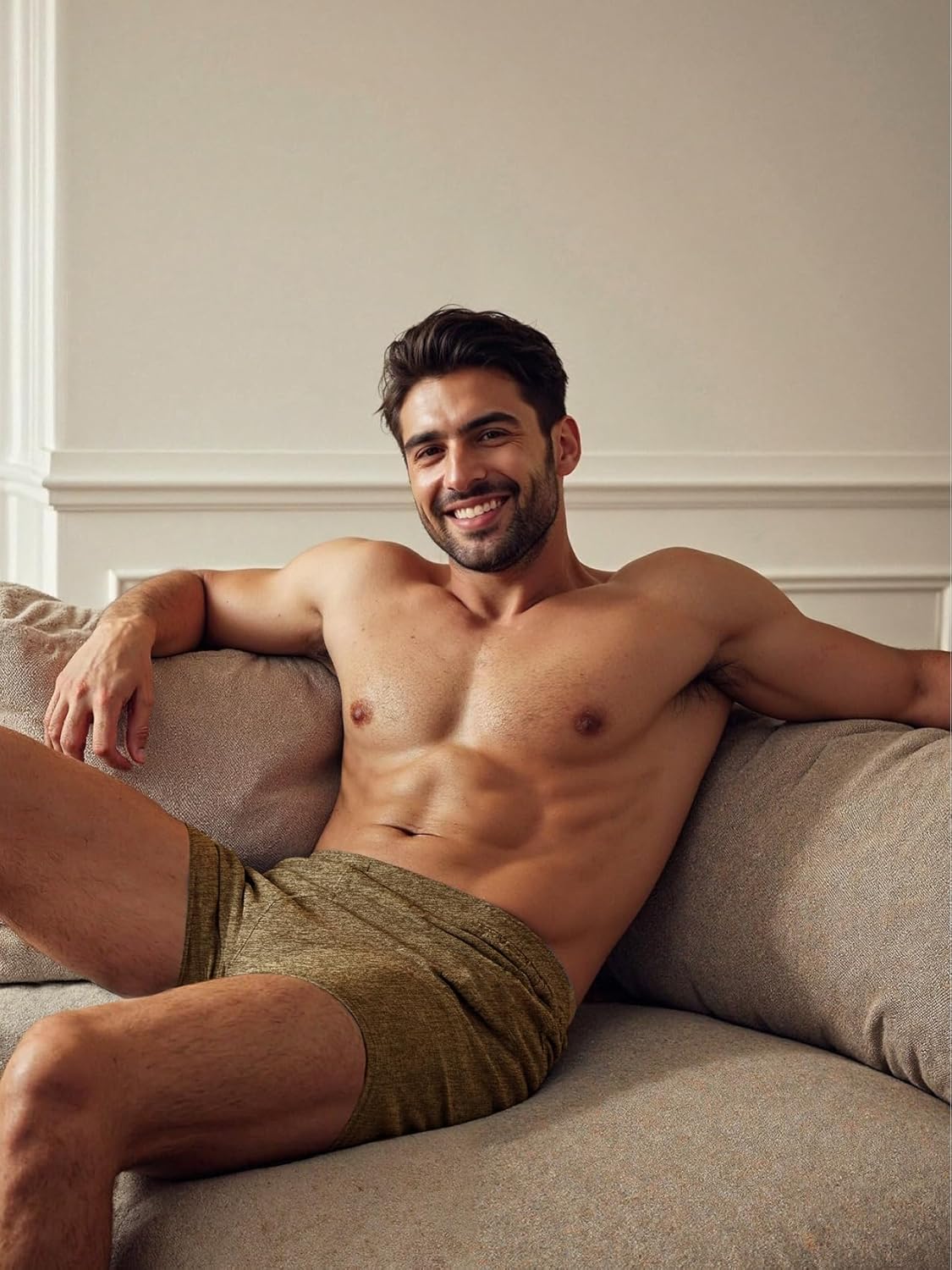 Men's 3 Inch Running Shorts,Stretch Quick Dry Workout Shorts,3 Pack Booty Short