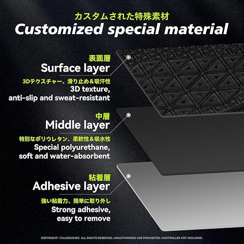 Miniatura 6 de TALONGAMES PS5 Controller Grip Compatible with PlayStation 5 DualSense, PS5 Controller Accessories, Anti-Skid, Sweat-Absorbent, Pre-Cut, Easy to