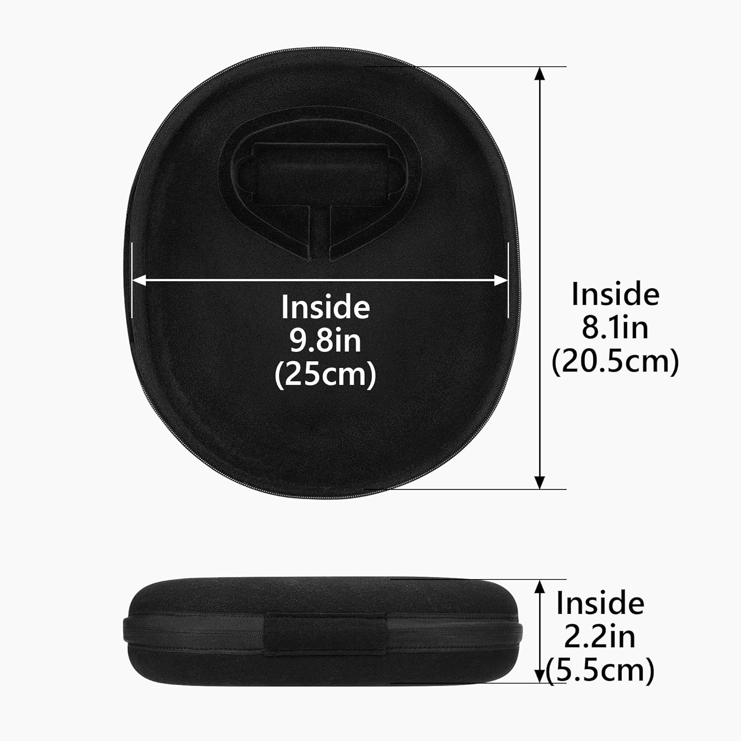 Geekria Elite Charging Headphones Case Compatible with Sony WH-1000XM6/1000XM5/CH720N and More, Replacement Hard Shell Travel Carrying Bag (Black) Without Power Bank - Image 4