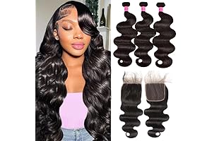 Body Wave Bundles with Closure Virgin Human Hair