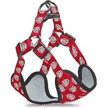 Ohio State Buckeyes Step-in Dog Harness | NCAA Officially Licensed | Adjustable, Comfortable, Sturdy and Long Lasting - Great Gift Idea! Small