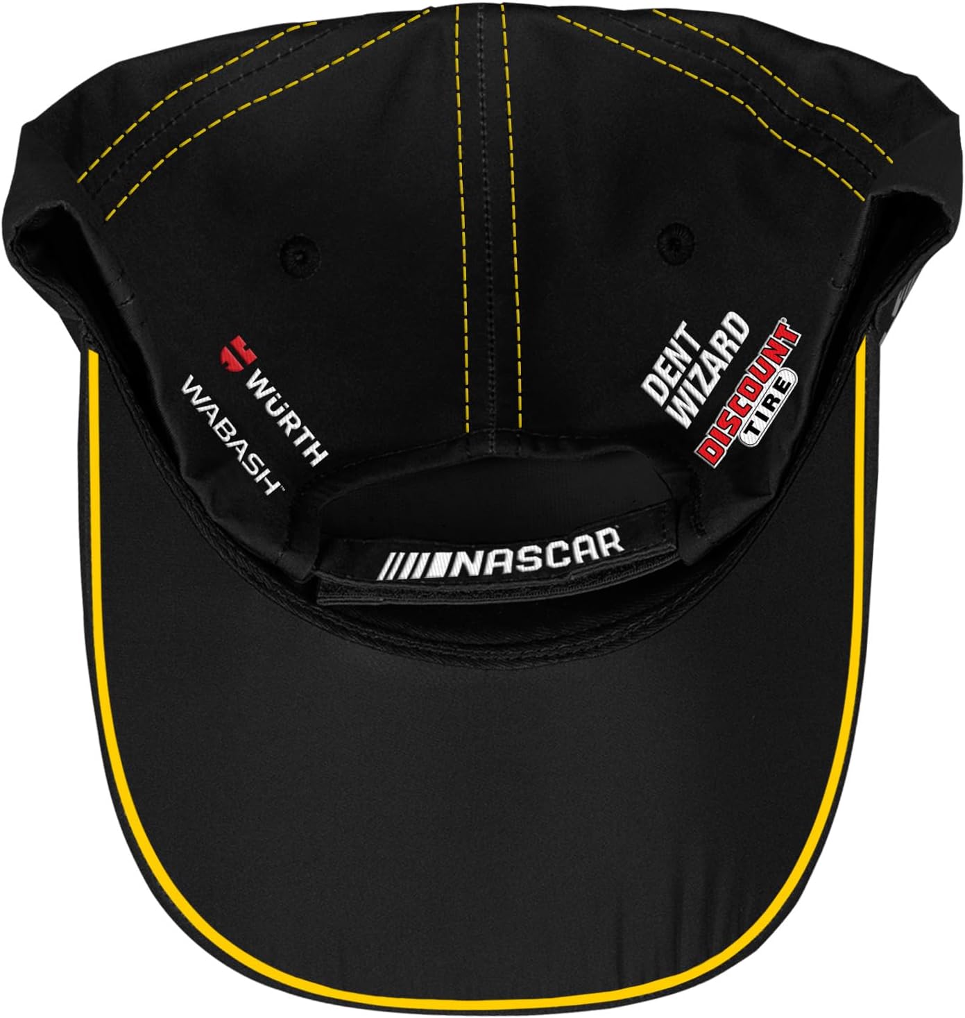 Checkered Flag Sports Ryan Blaney #12 NASCAR 2025 Adult Uniform Pit Sublimated Black Adjustable Hat