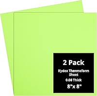 Vista 105 de Kydex Sheets - Solid Color DIY Kit for Crafting Holsters, Sheaths, and Mag Pouches - (8x8, 8x12, 12x12), Premium Thermoform Sheets - Thick, Durable