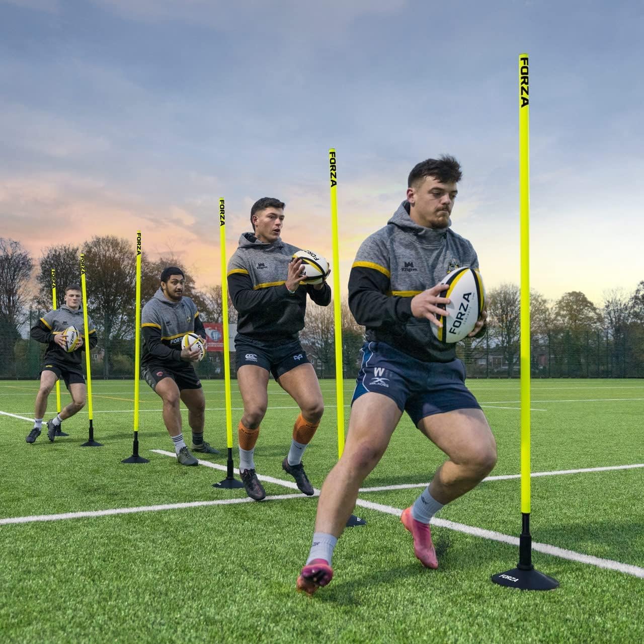 FORZA Weighted Slalom Pole Base | 5lb Durable Rubber Base for Sports & Agility Training Poles | Indoor & Outdoor | Sold Individually