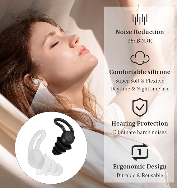 4pcs Kids Earplugs, Kids Noise Cancelling Earplugs, Loop Kids Earplugs, Sleep Concerts, Swimming, Kids, Adults 2 Colors