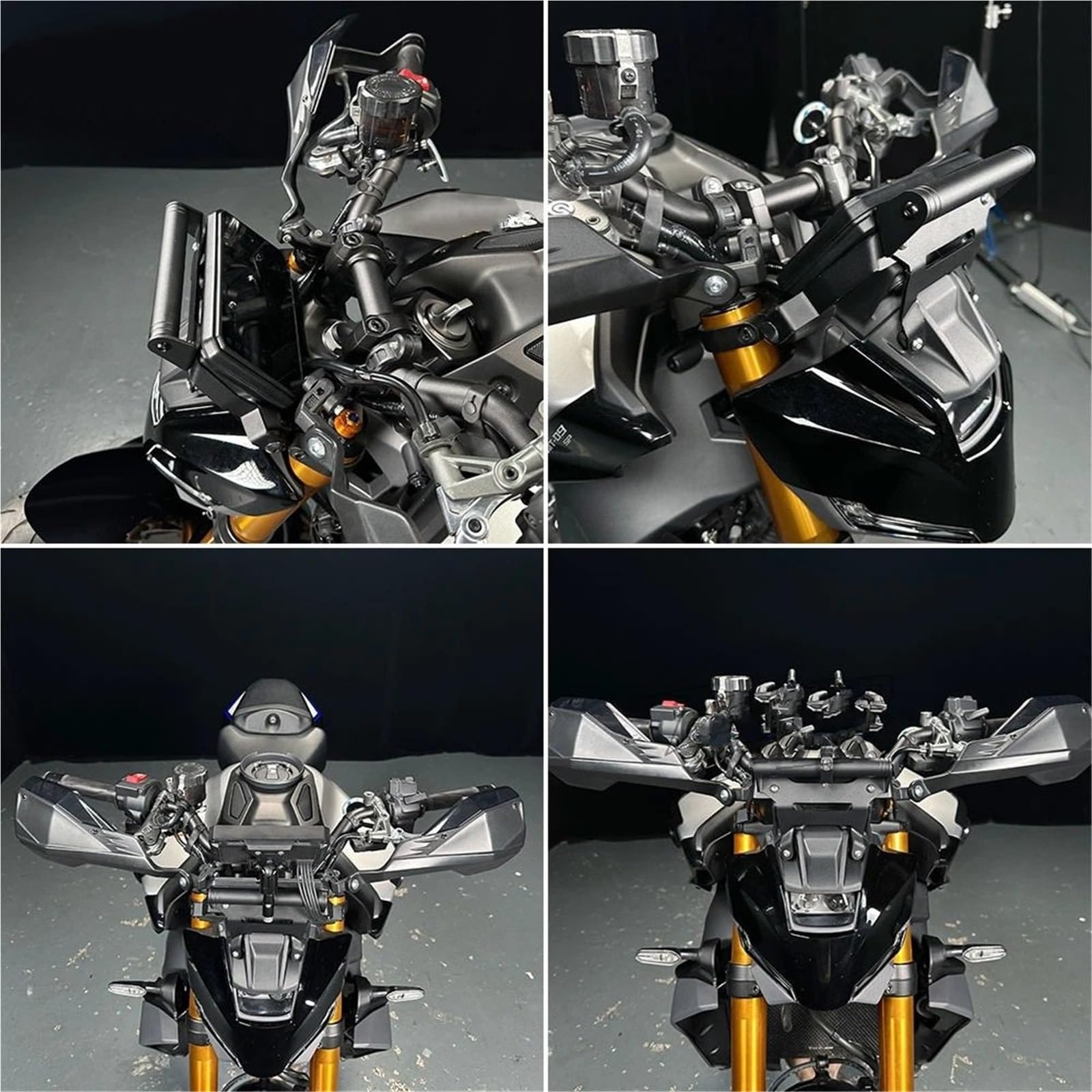 Uchwyt na nawigację GPS do motocykla, stojak na telefon komórkowy, poprzeczka, pasuje do Yamaha MT-09 SP MT 09 Y-AMT MT09SP Uchwyt do nawigacji GPS uchwyt(Bracket and Holder)