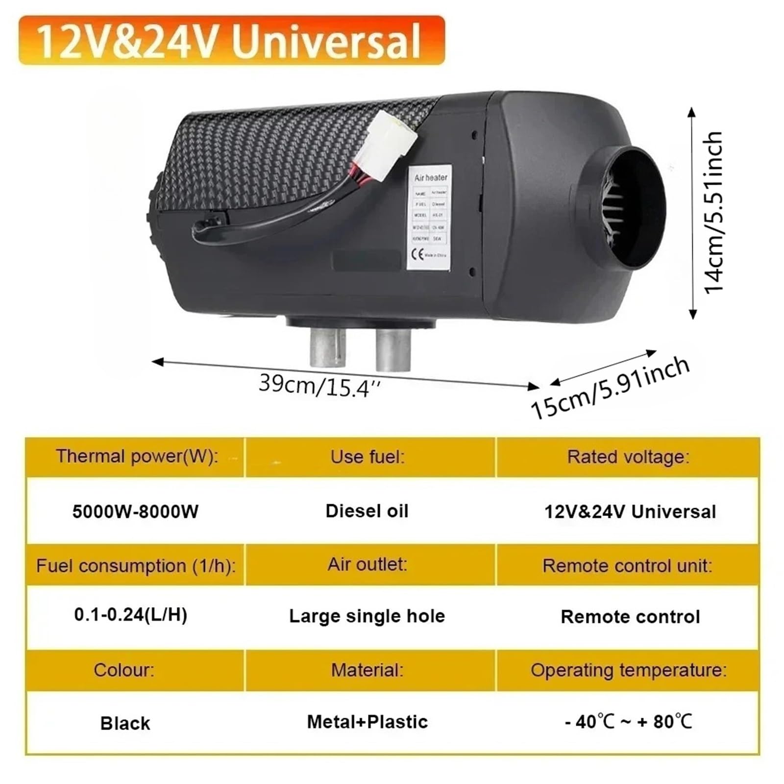 Nagrzewnica postojowa samochodowy Nagrzewnica 12V24V 5000W Nagrzewnica samochodowa na olej napędowy, zasilana paliwem, cicha, sucha, zdalne ogrzewanie siedzeń bez uruchamiania silnika