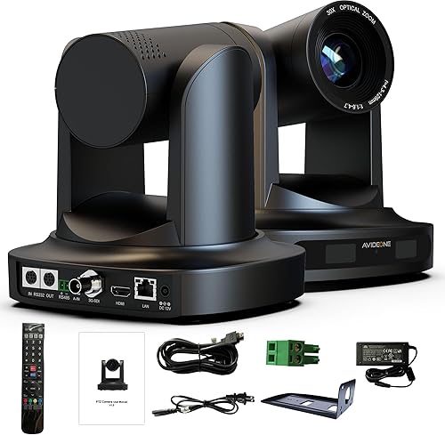 Miniatura 7 de Cámara PTZ zoom óptico 20X, salidas HDMI/SDI/IP, transmisión en vivo PoE, trípode, montaje en pared y techo