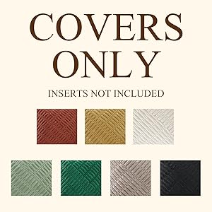 decorUhome Decorative Mustard Yellow Fall Throw Pillow Covers 26x26 Set of 2 with Splicing, Boho Soft Neutral Corduroy Broadside Twill Pillow Covers for Couch Bed Sofa Living Room