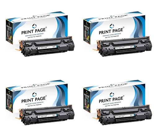 Print Page 88A Toner Cartridge Compatible for LJ Printer P1007, P1106, P1108, P1008, M1213nf MFP, M1136 MFP, M126nw MFP, M1218nfs, M128fw MFP, M128fn MFP, M226DW and M226DN (88A - Set of 4)