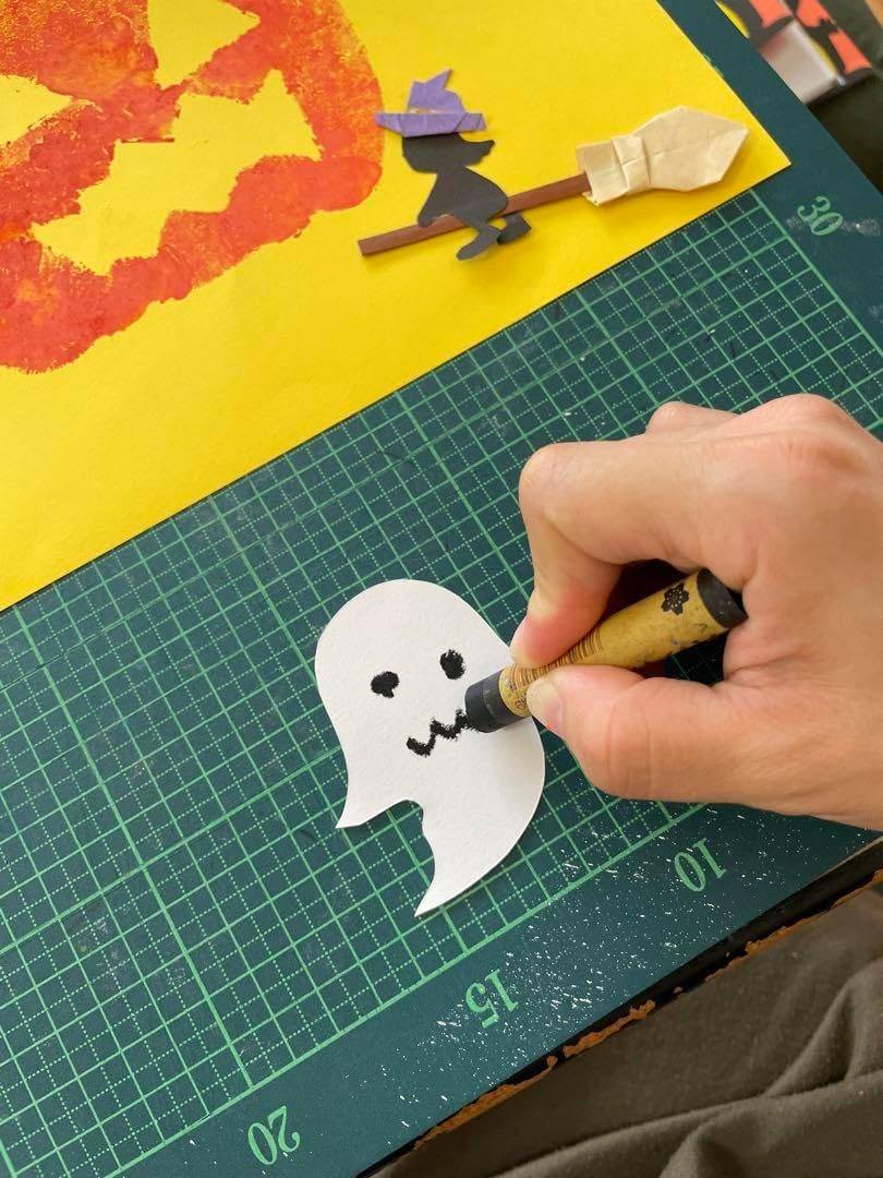スポンジスタンプで作るハロウィンモンスター ハロウィン製作 水風船 スタンプ 顔描き 保育 教材