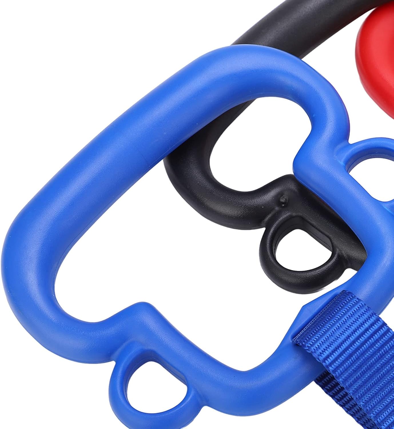 Monkey Shape Outdoor Gymnastic Rings, Climbing Training Equipment for Kids, Load Bearing 200Kg, ABS Handle Hanging Rings for Playground, Obstacle Course and Home Gym