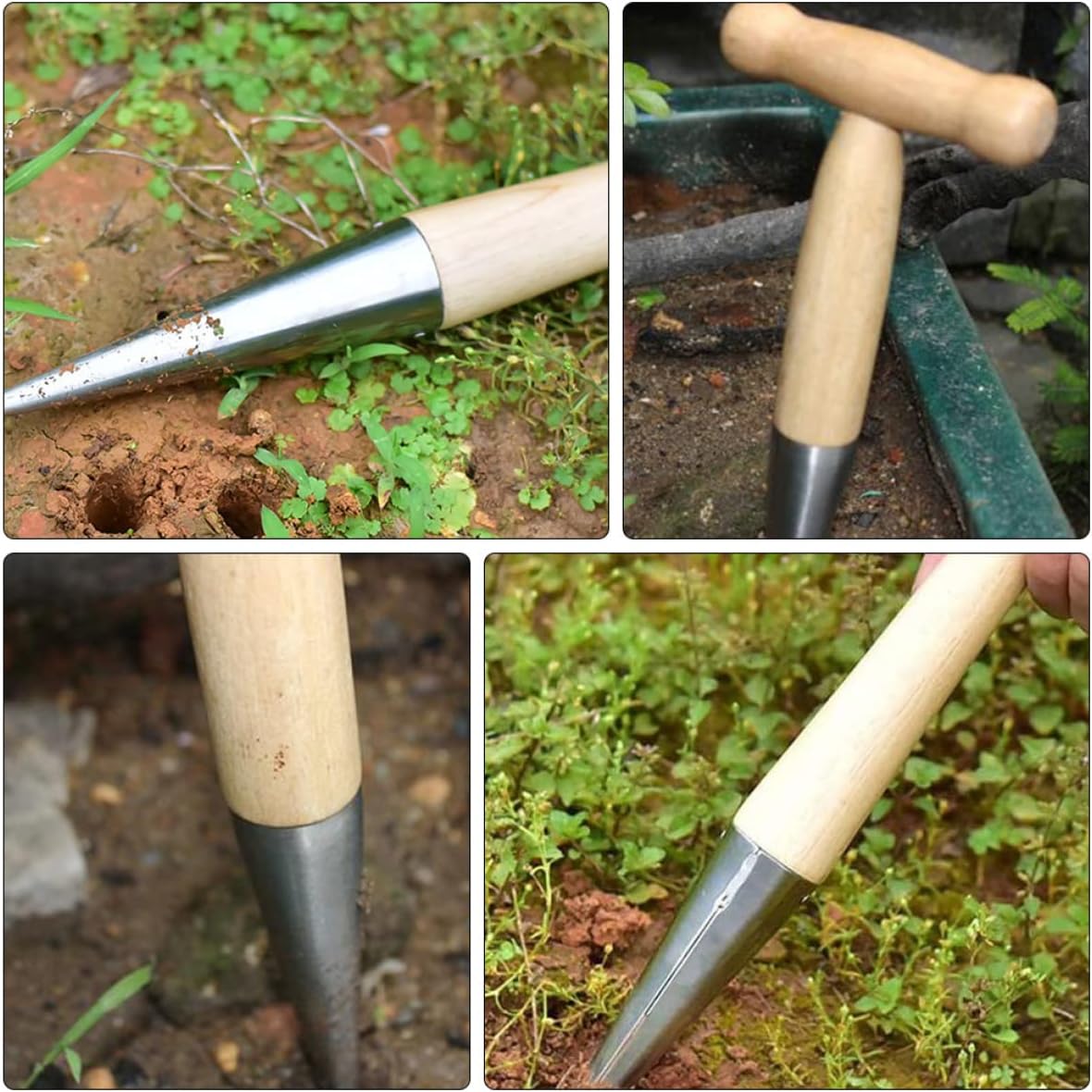 Sow Stainless Steel Tool for Gardening Ergonomic Handle for Easy Planting Cultivation and Efficient Tool for Loosening for Gardeners and Plant Enthusiasts