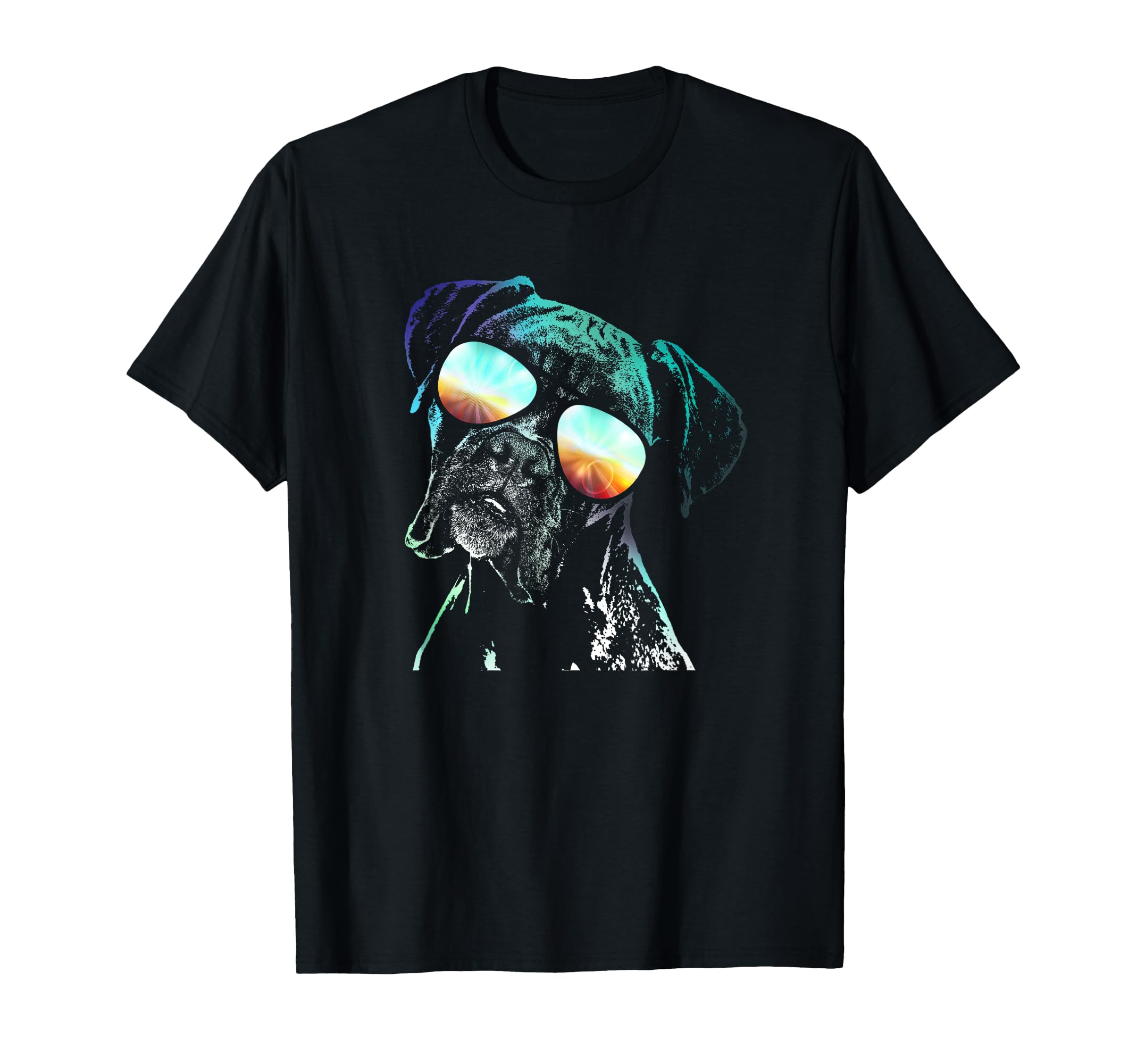 Retro Disco Dog Boxer Dog T-Shirt for Men Women Kids