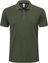 ZENGVEE Polo Uomo Short Manica Sportiva Golf Tennis T-Shirt Quick Rise Traspirante