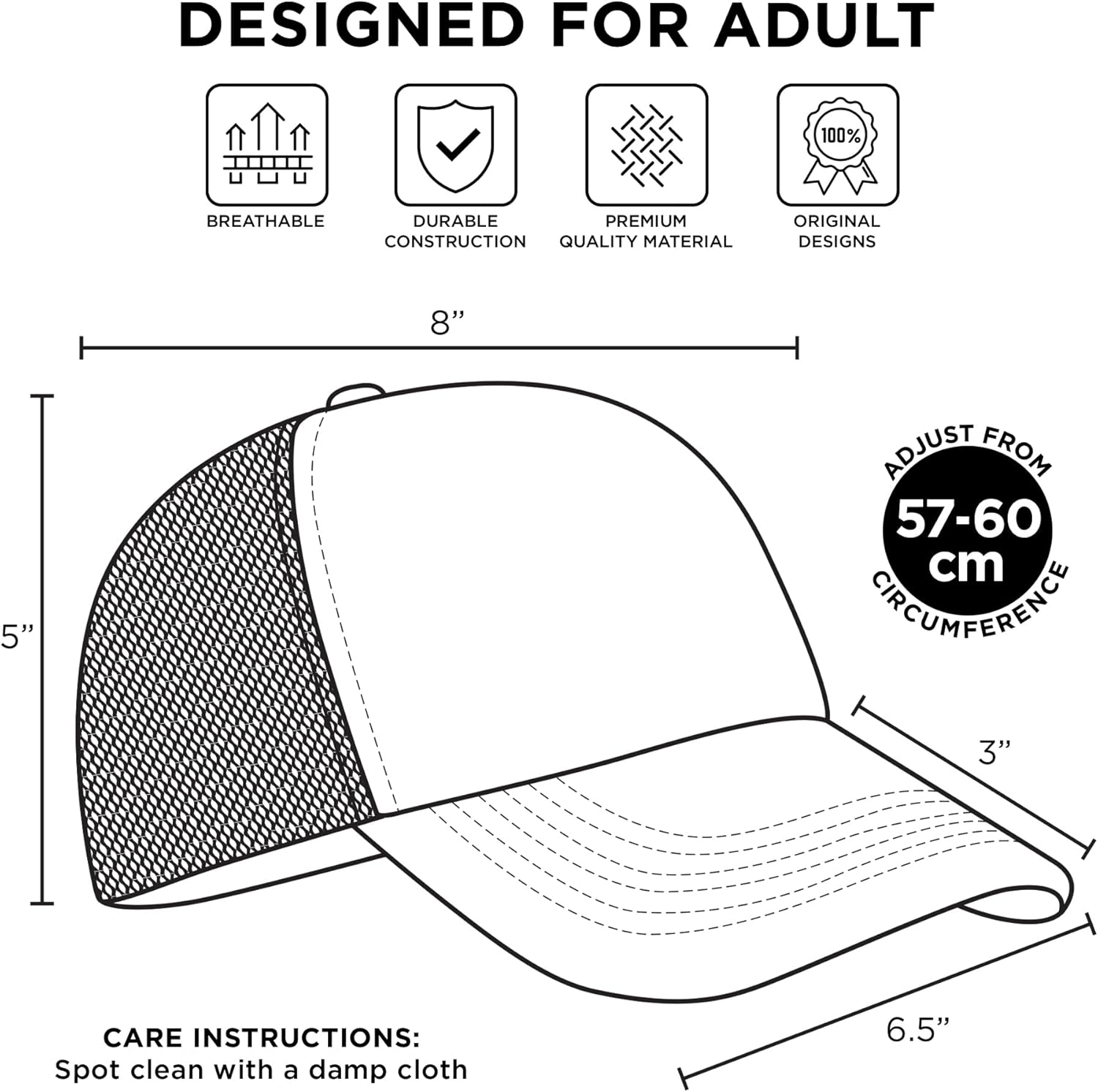 Disney Adult Trucker Hat, Minnie Mouse Mesh Snapback Baseball Cap - Image 7