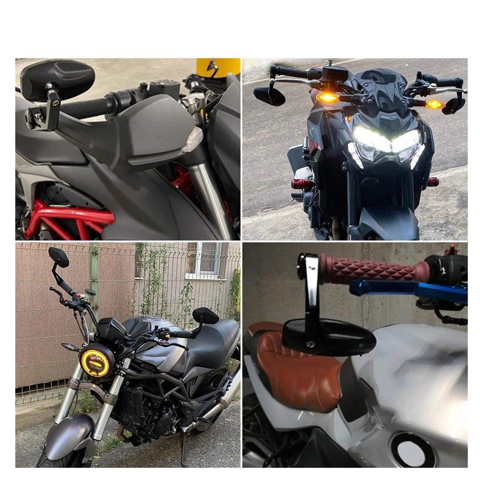 składane lusterka wsteczne Do Gilera, Nexus 250, Fuoco 500, DNA, Runner 125, 180, 50 GP800, GP 800, uniwersalne lusterko na kierownicę motocykla, akcesoria(2)