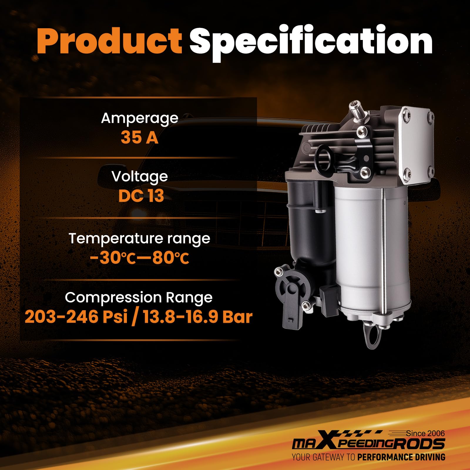 maXpeedingrods Compressore ad aria per Classe ML W164 05-11 GL X164 06-12 A1643200504