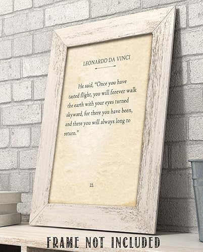 Miniatura 7 de Lone Star Art DaVinci - Once You Have Tasted Flight - 11x14 Unframed Typography Book Page Print - Great Decor and Gift for Pilots Under $15
