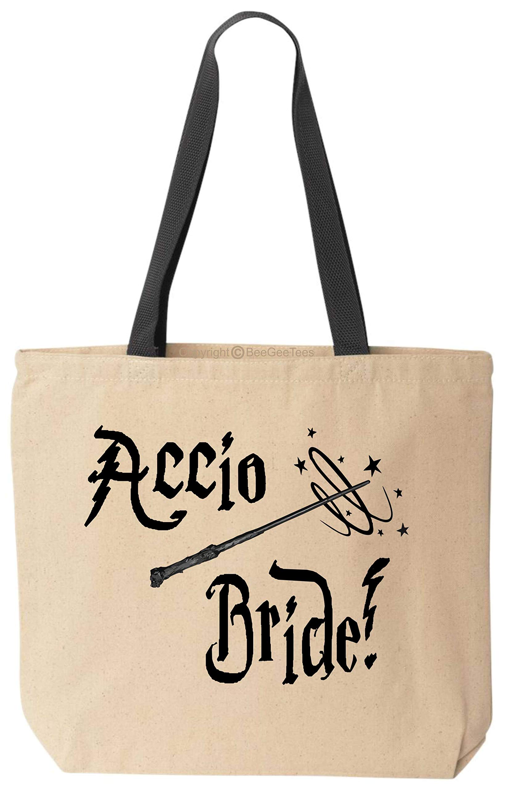 Accio Bride Funny Tote Proposal Magical Canvas Bag Office Wizard Wedding Gift