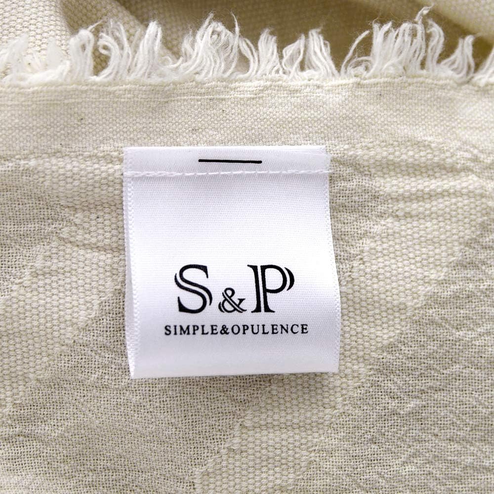 Simple&Opulence 100% Cotton Throw Blanket for Bed, Couch, Tufted Zigzag Knit Woven Boho Blanket with Tassels Soft Lightweight Breathable Cozy Blanket Farmhouse Decoration for All-Season(White) - Image 8