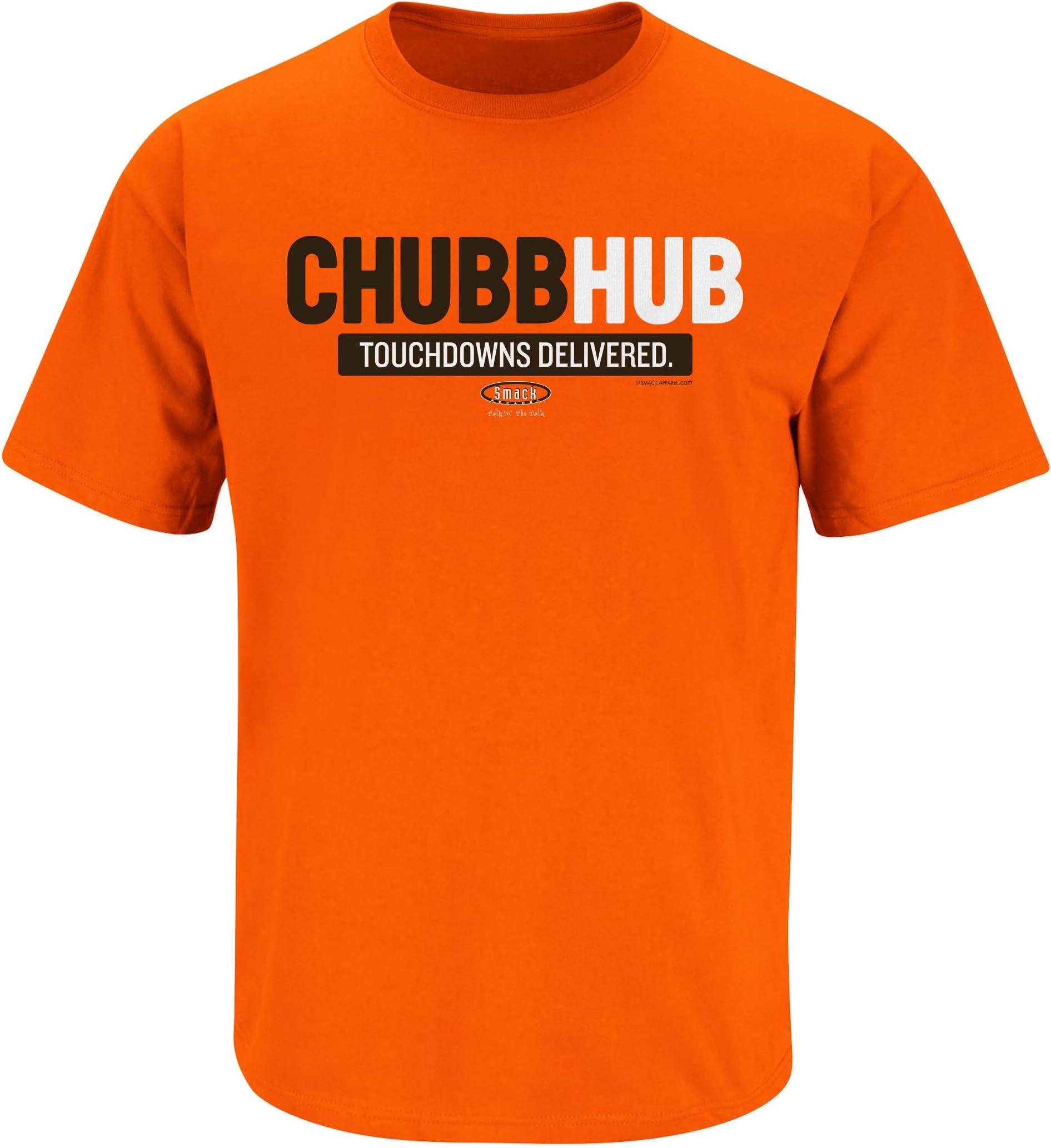 Cleveland Football Fans. Chubb-Hub. Brown or Orange T-Shirt (Sm-5x)