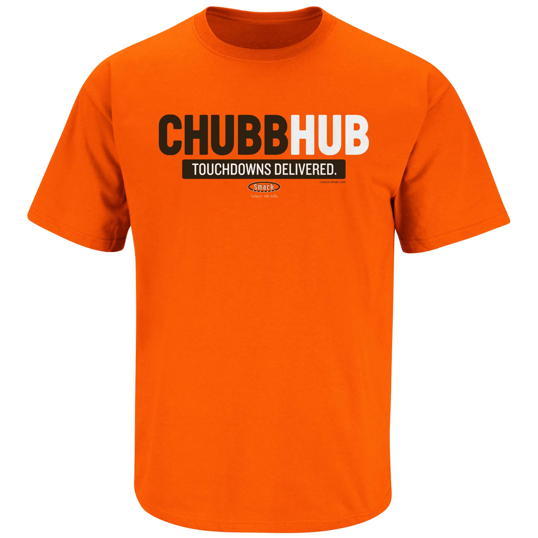Cleveland Football Fans. Chubb-Hub. Brown or Orange T-Shirt (Sm-5x)