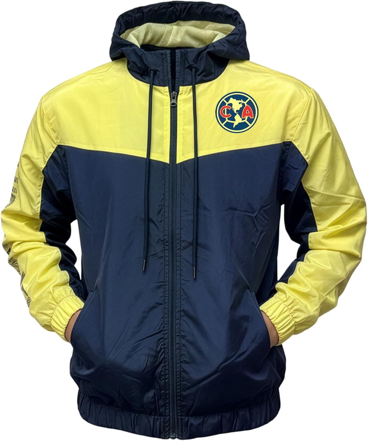 Icon Sports Club America Licensed Windbreaker Rain Jacket – Adult Sizes, Hooded Zip-Up - Image 3
