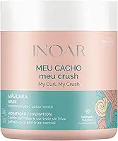 Inoar, Máscara Capilar Meu Cacho Meu Crush – Hidratação, Brilho e Definição com Colágeno Vegetal e Vitamina E - 500ml