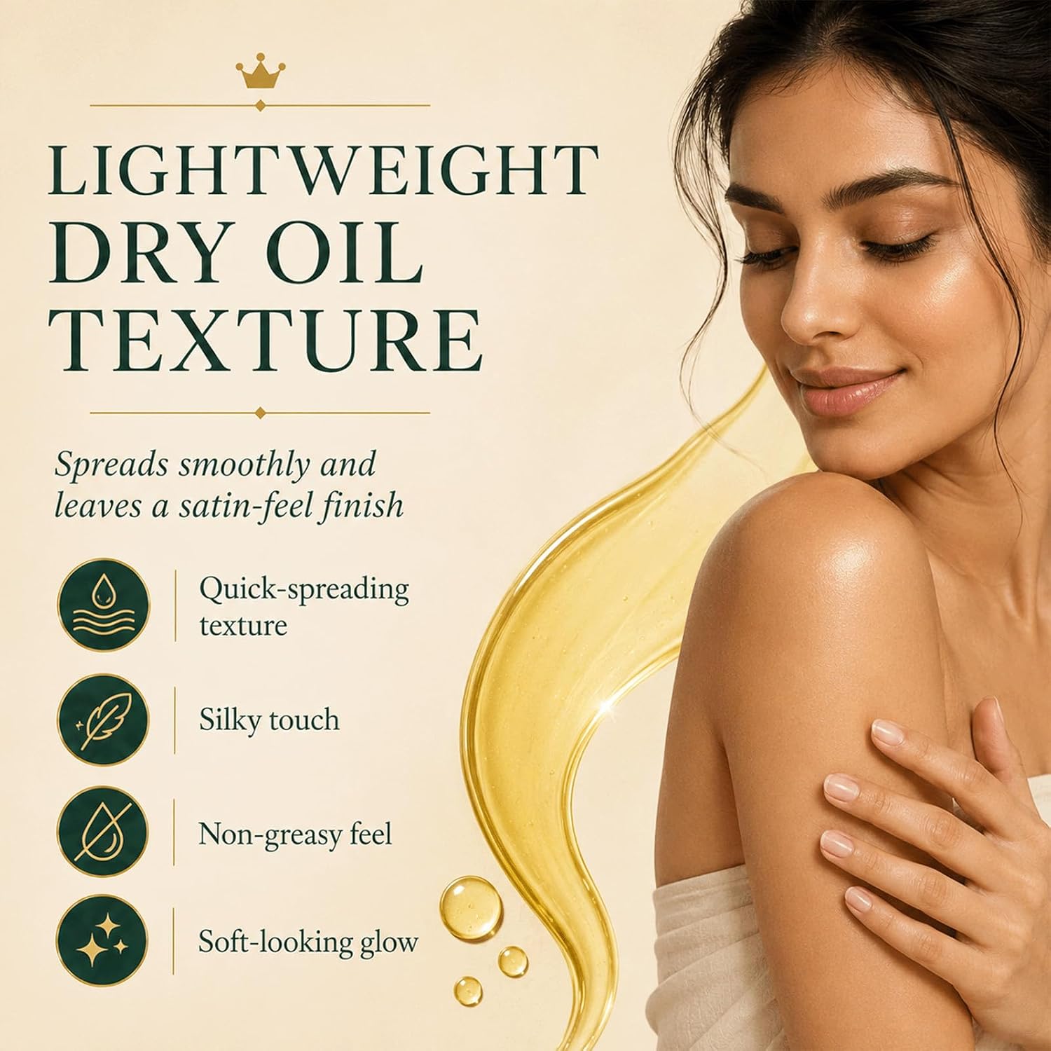 for Crepe Skin, Collagen Lifting Body Oils,3.38FL OZ